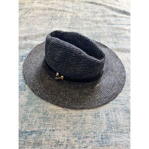 Vince Camuto Blue Gray Wool Blend Fedora Hat